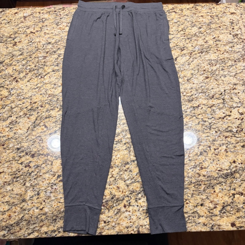 Tommy John Mens Lounge Jogger Pants Gray Micro Modal Stretch Size M ws